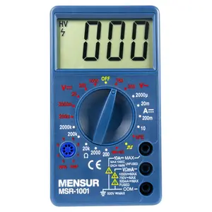 MULTIMETRO DIGITAL MENSUR MSR-1001 RES. 2M OHMS