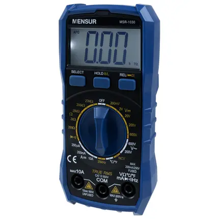 MULTIMETRO DIGITAL MENSUR MSR-1030 TRUE RMS