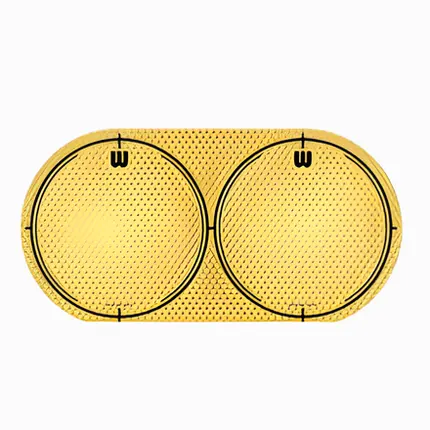 PROTETOR DE PELE DE BUMBO KICK PATCH WILLIAMS KEVLAR DOT DUPLO AMARELO WDKV-YL