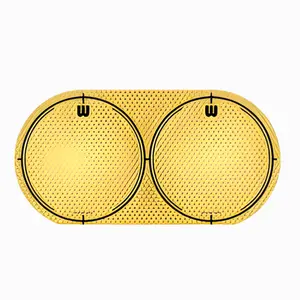 PROTETOR DE PELE DE BUMBO KICK PATCH WILLIAMS KEVLAR DOT DUPLO AMARELO WDKV-YL