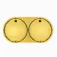 PROTETOR DE PELE DE BUMBO KICK PATCH WILLIAMS KEVLAR DOT DUPLO AMARELO WDKV-YL
