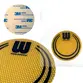 PROTETOR DE PELE DE BUMBO KICK PATCH WILLIAMS KEVLAR DOT SIMPLES AMARELO WSKV-YL