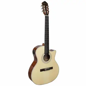 VIOLAO GIANNINI GNY PLUS CEQ NG PLUS NYLON GRAND AUDITORIUM CUTAWAY NATURAL