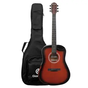 VIOLAO GIANNINI GDH CEQ SBS ACO DREADNOUGHT HALF CT EL/AC SUNBURST C/ BAG