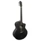 VIOLAO GIANNINI GJM CEQ SBK ACO JUMBO MAPLE EL/AC CUTAWAY SATIN BLACK C/ BAG