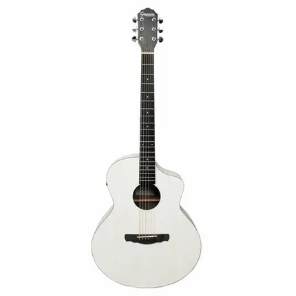 VIOLAO GIANNINI GJM CEQ SWH ACO JUMBO MAPLE EL/AC CUTAWAY SATIN WHITE C/ BAG