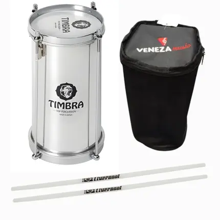 Kit Bacurinha Timbra com Par de Baquetas e Capa Simples