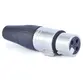 Kit 50 Conector Plug Xlr Canon 25 Macho + 25 Fêmea Roxtone Cor Prata