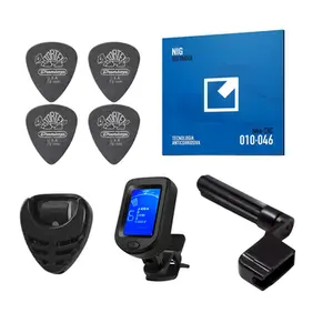 KIT ENCORDOAMENTO NIG GUITARRA TAC / ENROLADOR / AFINADOR / PALHETAS / PORTA PALHETA