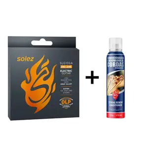 KIT ENCORDOAMENTO SOLEZ SLG10 GA / LIMPADOR E CONDICIONADOR DE CORDAS