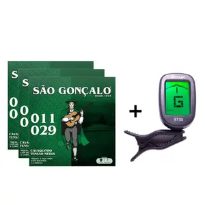 KIT ENCORDOAMENTO SAO GONCALO CAVACO NIQUEL C/BOLINHA / AFINADOR WINNER