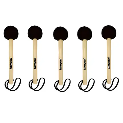 KIT 5 BAQUETAS MACANETA LIVERPOOL CABO MADEIRA MC 48 300MM PRETO