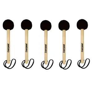 KIT 5 BAQUETAS MACANETA LIVERPOOL CABO MADEIRA MC 48 300MM PRETO