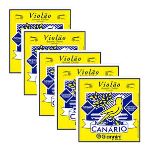 KIT 5 ENCORDOAMENTOS GIANNINI VIOLAO GESWB ACO C/BOLINHA