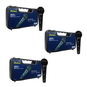 KIT MICROFONE DYLAN DLS-8 BK -  3 UND