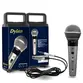 KIT 3 MICROFONES DYLAN DLS8 C/CABO 3M CHAMPANHE