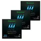KIT 3  ENCORDOAMENTOS GIANNINI GUITARRA GEEGST.10 NIQUEL 0.10