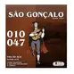 KIT 3 ENCORDOAMENTOS SAO GONCALO VIOLAO 010 ACO PRATA C/BOLINHA