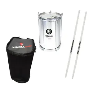 KIT BACURINHA TIMBRA 08X30CM ALUMINIO / BAG SIMPLES/ PAR DE BAQUETAS