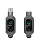 RECEPTOR E TRANSMISSOR VEDO CONVERSOR MICROFONE XLR SEM FIO 2 MICROFONES VD6701
