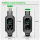 SISTEMA SEM FIO VEDO P/ MICROFONE DINAMICO XLR TRANSMISSOR E RECEPTOR UHF P/ 2 MICROFONES VD6902