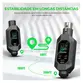 SISTEMA SEM FIO VEDO P/ MICROFONE DINAMICO XLR TRANSMISSOR E RECEPTOR UHF P/ 2 MICROFONES VD6902