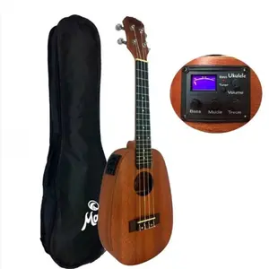 UKULELE MALIBU ABACAXI CONCERT 23 SAPELE ELETRICO NATURAL U