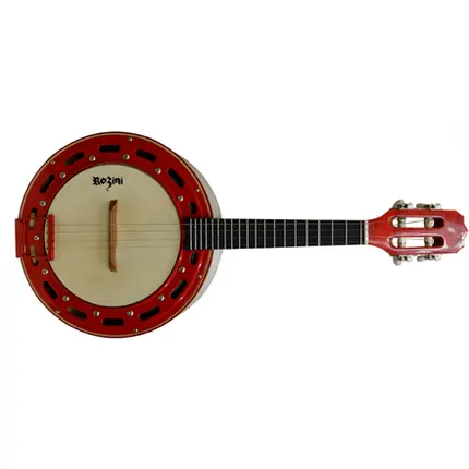 BANJO ROZINI RJ13.EL.BVM COLOR LUXO ELETR. BRANCO E VERMELHO