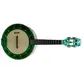 BANJO ROZINI RJ13.EL.BVD COLOR LUXO ELETR. BRANCO E VERDE METALICO