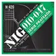 Kit 6 Encordoamentos Nig 010 P/ Violão Aço Série Prateada N420