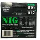 Kit 6 Encordoamentos Nig 010 P/ Violão Aço Série Prateada N420