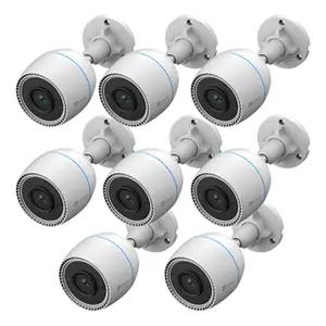 Kit 8 Câmeras De Segurança Externa H3c 2mp Fullhd Wifi Ezviz Branco