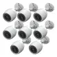 Kit 8 Câmeras De Segurança Externa H3c 2mp Fullhd Wifi Ezviz Branco