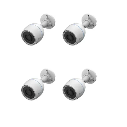Kit 4 Câmeras Ezviz H3c 2mp Fullhd Wifi