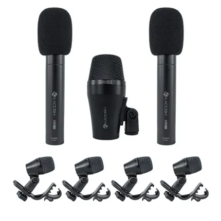 MICROFONE KADOSH KMD 207 7 PCS BATERIA