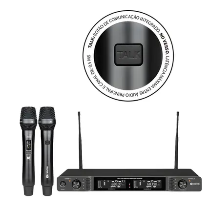 MICROFONE KADOSH SEM FIO K 622M KCOM B6 - MICROFONE KADOSH SEM FIO
