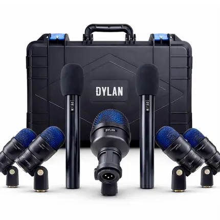 KIT DE MICROFONE DYLAN P/ BATERIA C/ 7 PECAS DDX-7000