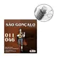 KIT 3 ENCORDOAMENTOS SAO GONCALO VIOLAO ACO 0.11 PRATA