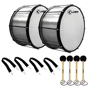 KIT FANFARRA 2 BUMBOS FUZILEIRO LUEN 20X30 + ACESSORIOS