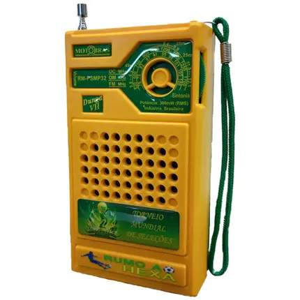RADIO RECEPTOR MOTOBRAS 3 FXS RMPSMP-32 VERDE/ AMARELO