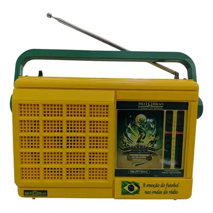 RADIO RECEPTOR MOTOBRAS 2 FXS RMPFT26AC VERDE/AMARELO