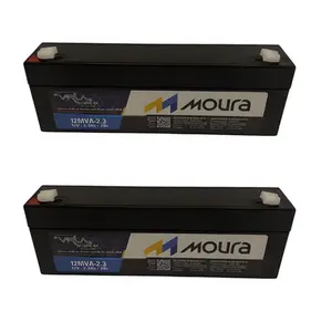 KIT 2 BATERIAS ESTACIONARIA MOURA MVA- 12V 2.3A
