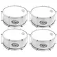 KIT FANFARRA 4 CAIXAS DE GUERRA IZZO 14X15 ALUMINIO PELE LEITOSA