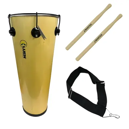 KIT FANFARRA ATABAQUE LUEN 70X13 ARO FINO + ACESSÓRIOS