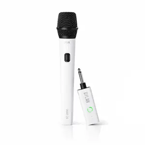 MICROFONE DYLAN CELEBRATE DC-2000 S/ FIO DUPLO C/ RECEPTOR PORTATIL P10 C/ BATERIA RECARREGAVEL