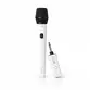 MICROFONE DYLAN CELEBRATE DC-2000 S/ FIO DUPLO C/ RECEPTOR PORTATIL P10 C/ BATERIA RECARREGAVEL