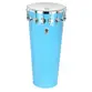 TIMBAL TIMBRA 14X80CM AZUL CLARO C/ARO CROMADO PELE LEITOSA 16AF