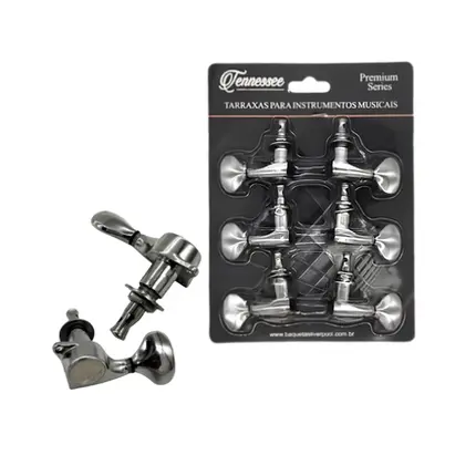 TARRAXA LUXO P/ GUITARRA OU VIOLAO CROMADA 3+3