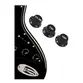 KIT KNOB LIVERPOOL P/ GUITARRA 2 VOLUMES E 2 TONES PRETO
