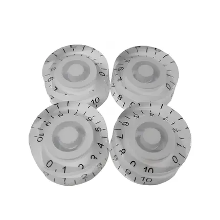 KIT KNOB LIVERPOOL C/ 4 PECAS P/ GUITARRA PADRAO LES PAUL BRANCO